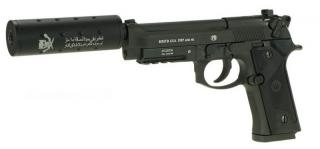 Beretta M9A3 - M96A1 Type Scritte e loghi Originali Metal Slide AEP Pistola Elettrica by Umarex